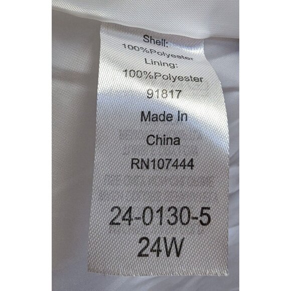 Jessica London Jacket Size 24W Open Front Colorful Artsy Art to Wear Vacay Caree - Picture 12 of 15